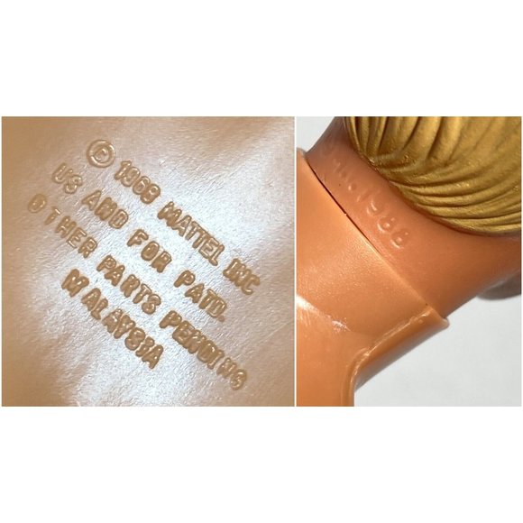 VTG 1990 Hawaiian Fun Ken Doll #5941 Malibu Body Sun Tan Mattel Blond Blue Green - Picture 11 of 13